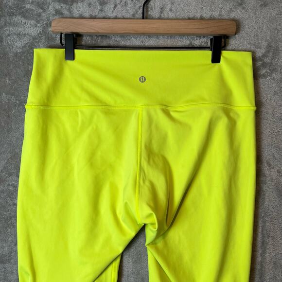 Lululemon Sz 14 Wunder Under High-Rise Tight 25" Yellow Leggings Womens - Picture 5 of 8